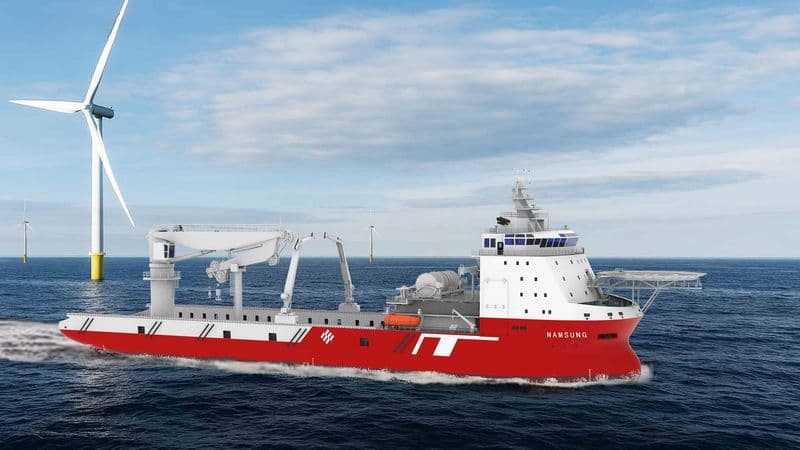 MacGregor Subsea Crane for South Korean Floating Wind Construction Vessel
