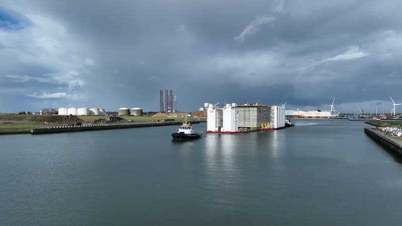 Final Caissons for World’s First Artificial Energy Island Readying for Spring Installation