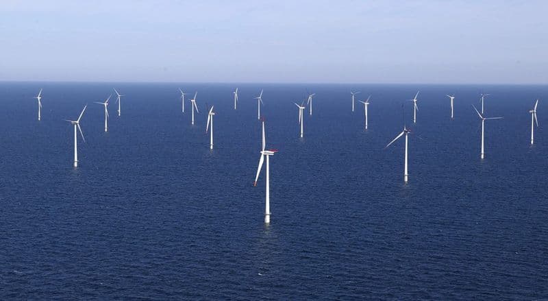 The Horns Rev 1 offshore wind farm
