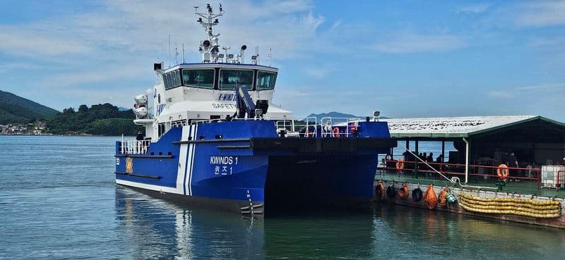 Palfinger Equips Korea’s First Locally Built Crew Transfer Vessel