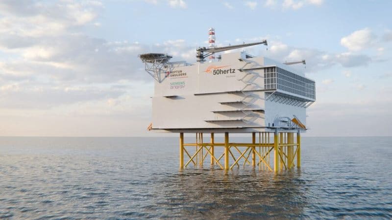 Siemens Energy, Neptun Werft and Smulders to Build 50Hertz’s 2 GW North Sea Connector 2 Platform