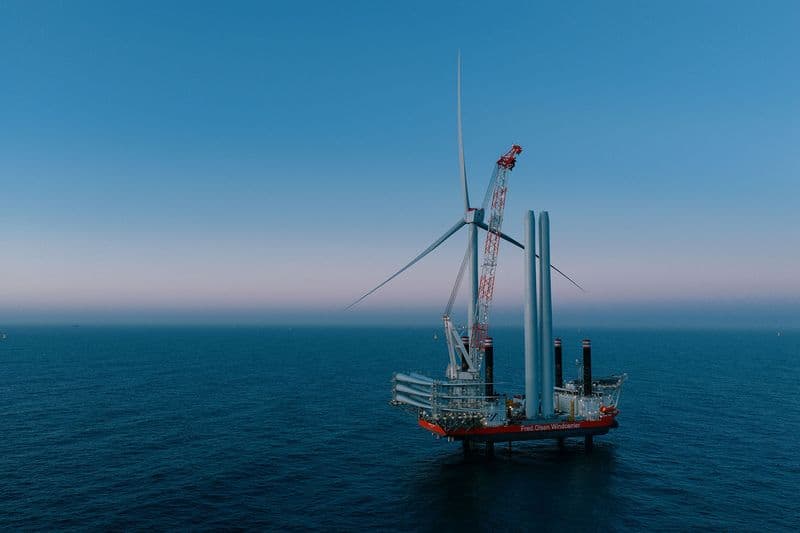 Brave Tern Detained After Collision with Another WTIV in Port; Several Thor Wind Turbine Blades Damaged