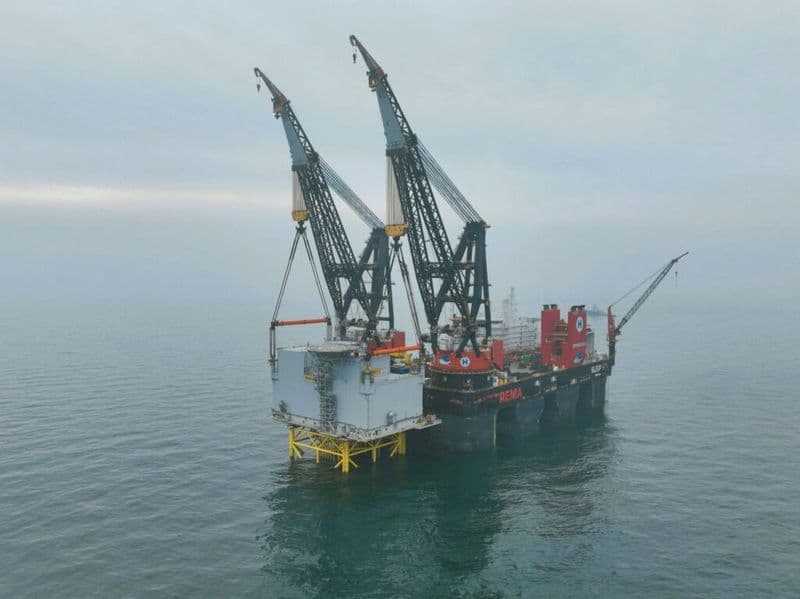 First Hornsea 3 Offshore Substation Stands Complete