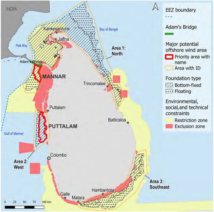 Sri Lanka Offshore Wind Roadmap Launched, Two Sites Identified for First Project(s)