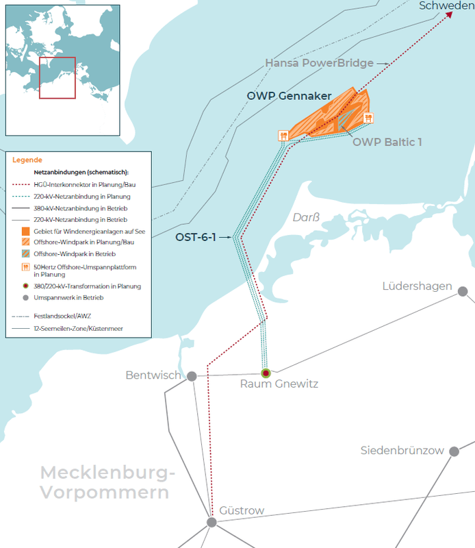 50Hertz Selects ZTT for Gennaker East Export Cable Connection